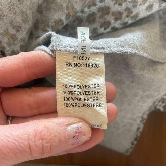 FRNCH Leopard Print Button-Up Blouse - Black and Brown - Picture 12 of 12